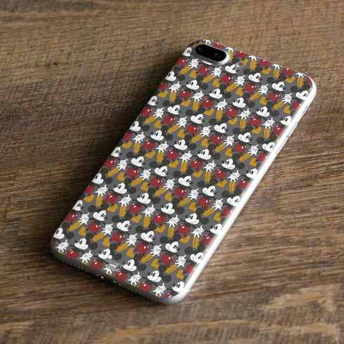Disney Mickey Mouse Vintage Pattern iPhone 8 Plus Skin